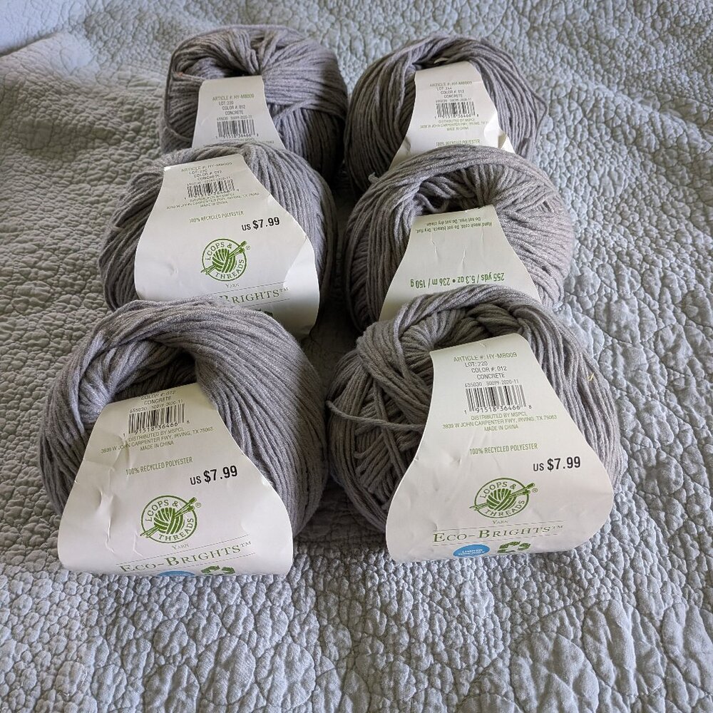 Loops and Threads Eco Brights in concrete grey